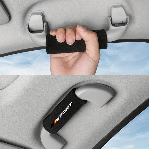 Planet Gates Black / SPORT-DE 1pc Fluff Car Roof Door Handle Protector Car Armrest Cover For Audi For BMW For Mercedes Benz For VW For Toyota