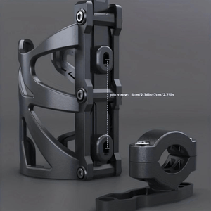 Planet Gates Black Stay Hydrated On the Go: Universal Motorcycle Water Bottle Holder