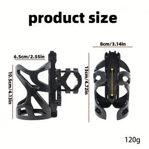 Planet Gates Black Stay Hydrated On the Go: Universal Motorcycle Water Bottle Holder