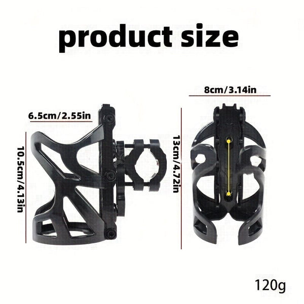 Planet Gates Black Stay Hydrated On the Go: Universal Motorcycle Water Bottle Holder