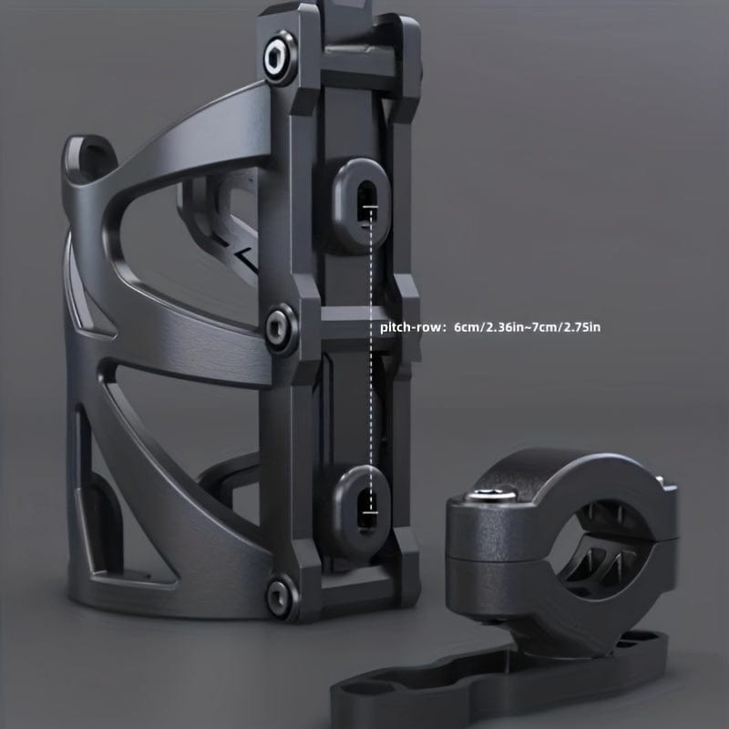 Planet Gates Black Stay Hydrated On the Go: Universal Motorcycle Water Bottle Holder