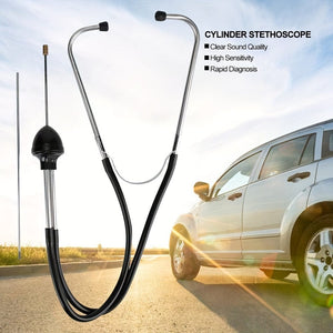 Planet Gates Black Super-Sensitive Automotive Engine Diagnostic Tool: Mechanic's Stethoscope for Cars, Trucks & Motorcycles!