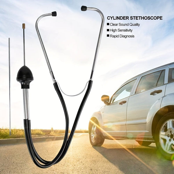 Planet Gates Black Super-Sensitive Automotive Engine Diagnostic Tool: Mechanic's Stethoscope for Cars, Trucks & Motorcycles!