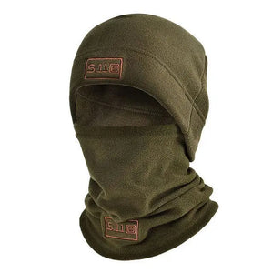 Planet Gates Black Tactical Military Fleece Hat&Scarf Set Thermal Head Cover Winter Warm Balaclava Face Mask Sports Cycling Bonnet Neck Protector
