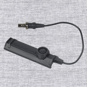 Planet Gates Black Tactical Pressure Dual Function Remote Swich SF Plug Fit SureFire M300 M600 Weapon Flashlight Constant Momentary 20mm Rail