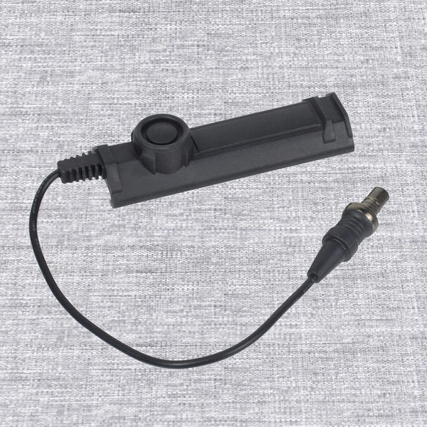 Planet Gates Black Tactical Pressure Dual Function Remote Swich SF Plug Fit SureFire M300 M600 Weapon Flashlight Constant Momentary 20mm Rail