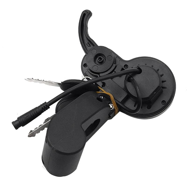 Planet Gates Black TF-100 LCD Display Throttle Meter Dashboard 6PIN Switch With Electric Door Lock Key For KUGOO M4 Electric Scooter