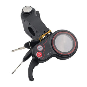 Planet Gates Black TF-100 LCD Display Throttle Meter Dashboard 6PIN Switch With Electric Door Lock Key For KUGOO M4 Electric Scooter