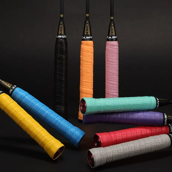 Planet Gates black Thickened Badminton Racket Glue Towel Tape Anti-slip Sweat-absorbing Tape For Racket Fishing Rod Slingshots Tennis Overgrip