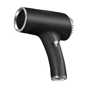 Planet Gates black / UK / CHINA Portable Handy Hairdryer Cordless Lonic Hair Dryer 40/500W USB Rechargeable Powerful 2 Gears for Travel Home Dormitory 2600mah