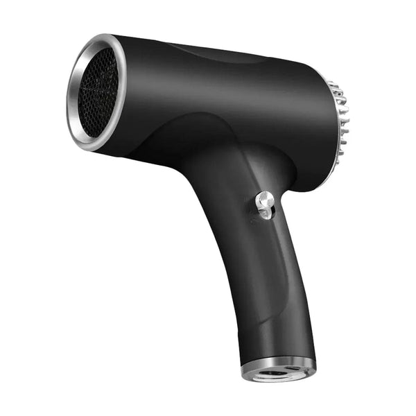 Planet Gates black / UK / CHINA Portable Handy Hairdryer Cordless Lonic Hair Dryer 40/500W USB Rechargeable Powerful 2 Gears for Travel Home Dormitory 2600mah