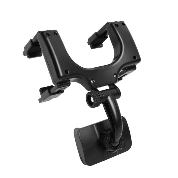 Planet Gates Black Universal 360 Rotatable Car Rearview Mirror Mount Stand Holder Stand Cradle For Cell Phone GPS Car Rear View Mirror Bracket