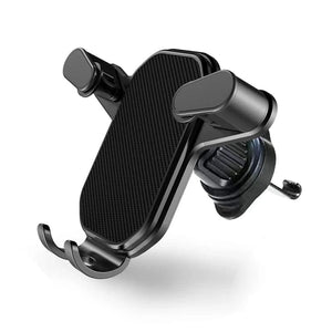 Planet Gates Black Universal Car Phone Holder Gravity Mobile Stand GPS Support Auto Air Vent Mount for IPhone 14 13 12 11 Pro Max Xr Xiaomi Samsung