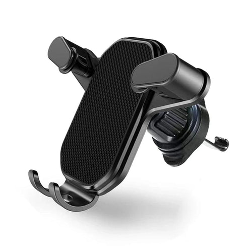 Planet Gates Black Universal Car Phone Holder Gravity Mobile Stand GPS Support Auto Air Vent Mount for IPhone 14 13 12 11 Pro Max Xr Xiaomi Samsung