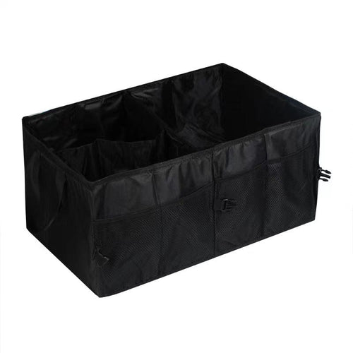 Planet Gates Black Universal Car Trunk Storage Bag, Oxford Cloth Thickened Storage Organizer, Front Seat Or Rear Seat Car Interior, Auto Grocery Storage Box