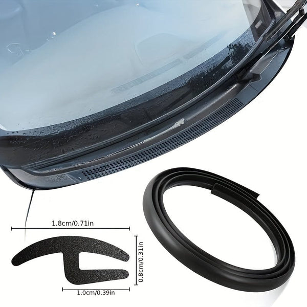 Planet Gates Black Universal Car Windshield Panel Moulding Seal Strip Sticker For BMW E46 E90 E60 E39 E36 E30 E87 E34 E92 E91 For Mini Cooper R50 R56 R60 F55 F56