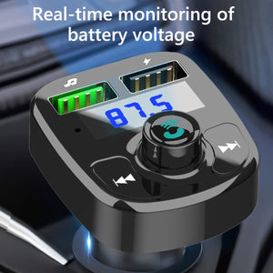 Planet Gates Black Upgrade Your Car Audio System with JaJaBor's Wireless FM Transmitter & USB Car Charger!
