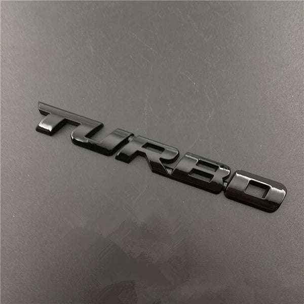 Planet Gates Black Upgrade Your Car With A Premium 3D Metal Turbo Emblem - Zinc Alloy Decal Sticker For All Cars! Car Tailgate Badge Decoration Auto Accessories