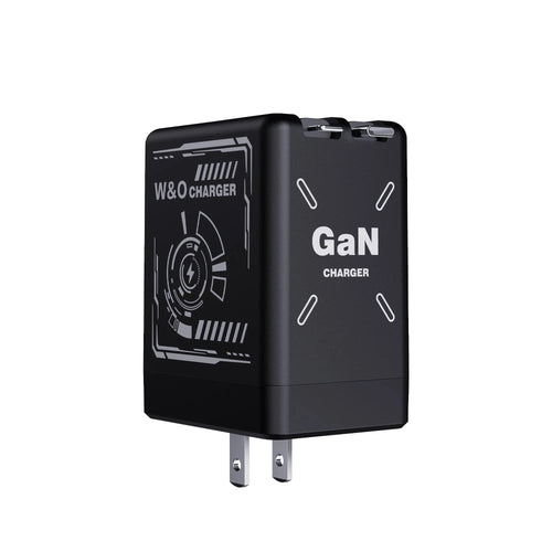 Planet Gates Black - US Plug 20W GaN Fast Charging USB C Charger Super Charge Adapter Multi-protocol Compatibility Charger For Huawei iPhone Samsung New