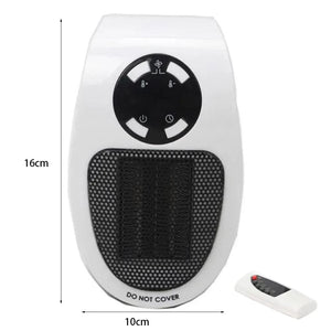 Planet Gates Black / US plug / CHINA LED Display Electric Heater Wall-Outlet Mini Electric Air Heater Powerful Warm Blower Fast Heater Fan Stove Radiator Room Warmer