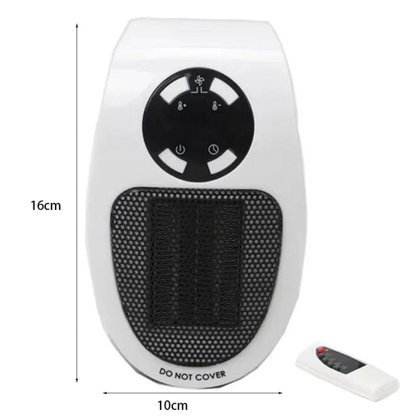 Planet Gates Black / US plug / CHINA LED Display Electric Heater Wall-Outlet Mini Electric Air Heater Powerful Warm Blower Fast Heater Fan Stove Radiator Room Warmer