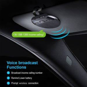 Planet Gates Black Wireless Car Kit: Hands-Free Speakerphone, MP3 Music Player, Auto Power On & Dual Phone Connectivity