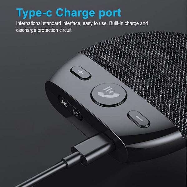 Planet Gates Black Wireless Car Kit: Hands-Free Speakerphone, MP3 Music Player, Auto Power On & Dual Phone Connectivity