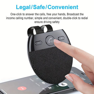 Planet Gates Black Wireless Car Kit: Hands-Free Speakerphone, MP3 Music Player, Auto Power On & Dual Phone Connectivity
