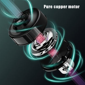 Planet Gates Black Wireless Car Vacuum Cleaner Handheld Electric Cleaning Tool Strong Suction For Home & Car Use Mini Portable Car Vacuum Cleaner Pet Hair Cleaner