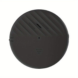 Planet Gates Black Wireless Door And Window Vibration Sensor Alarm 125dB Glass Breakage Anti-theft Sensor, Easy Install For Home Safety Protection