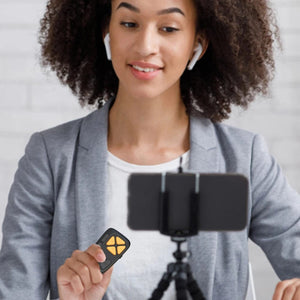 Planet Gates black Wireless Remote Control Bluetooth-Compatible Page Turner Camera Photo and Video Clicker for Most Of Smartphone