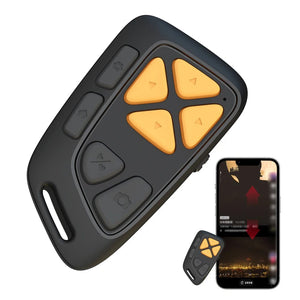 Planet Gates black Wireless Remote Control Bluetooth-Compatible Page Turner Camera Photo and Video Clicker for Most Of Smartphone