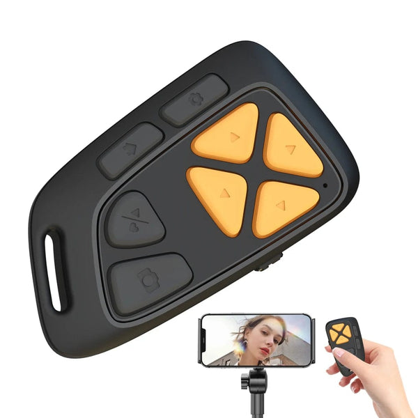 Planet Gates black Wireless Remote Control Bluetooth-Compatible Page Turner Camera Photo and Video Clicker for Most Of Smartphone