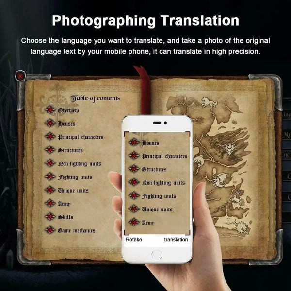 Planet Gates black Wireless Voice Translate 40 Languages Multi Smart Instant Translated 2 Way Real Time Voice Translator for Business Travel Study