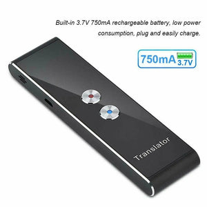 Planet Gates black Wireless Voice Translate 40 Languages Multi Smart Instant Translated 2 Way Real Time Voice Translator for Business Travel Study