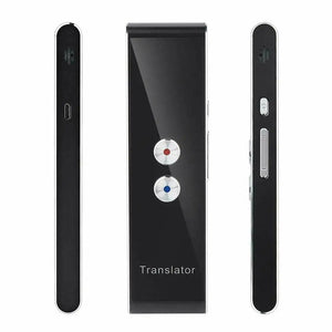 Planet Gates black Wireless Voice Translate 40 Languages Multi Smart Instant Translated 2 Way Real Time Voice Translator for Business Travel Study