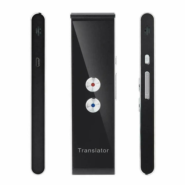 Planet Gates black Wireless Voice Translate 40 Languages Multi Smart Instant Translated 2 Way Real Time Voice Translator for Business Travel Study
