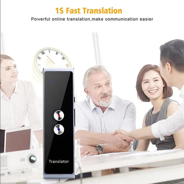 Planet Gates black Wireless Voice Translate 40 Languages Multi Smart Instant Translated 2 Way Real Time Voice Translator for Business Travel Study