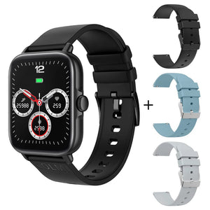 Planet Gates Black with 3 straps / CHINA COLMI P28 Plus Bluetooth Answer Call Smart Watch Men IP67 waterproof Women Dial Call Smartwatch GTS3 GTS 3 for Android iOS Phone