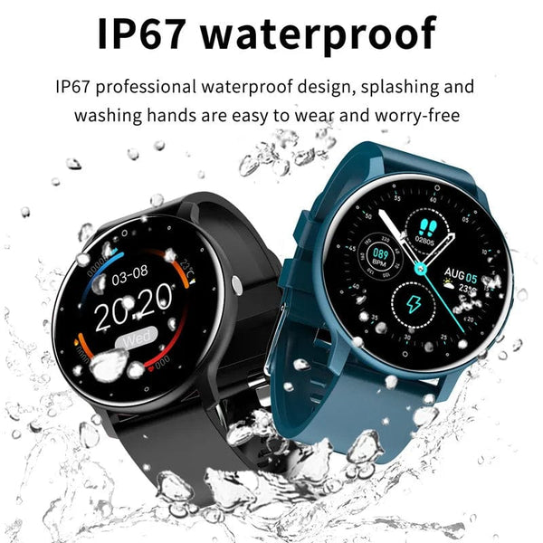 Planet Gates black / with original box Men Smart Watch Full Touch Screen Digital Fitness Tracker IP68 Waterproof Sports Smartwatch for Women Xiaomi Huawei Phones 2023