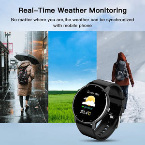 Planet Gates black / with original box Men Smart Watch Full Touch Screen Digital Fitness Tracker IP68 Waterproof Sports Smartwatch for Women Xiaomi Huawei Phones 2023