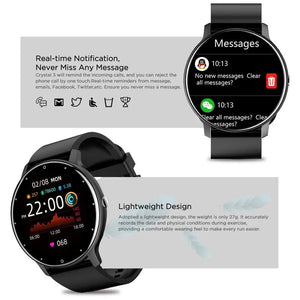 Planet Gates black / with original box Men Smart Watch Full Touch Screen Digital Fitness Tracker IP68 Waterproof Sports Smartwatch for Women Xiaomi Huawei Phones 2023