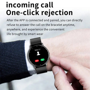 Planet Gates black / with original box Men Smart Watch Full Touch Screen Digital Fitness Tracker IP68 Waterproof Sports Smartwatch for Women Xiaomi Huawei Phones 2023