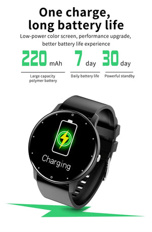 Planet Gates black / with original box Men Smart Watch Full Touch Screen Digital Fitness Tracker IP68 Waterproof Sports Smartwatch for Women Xiaomi Huawei Phones 2023