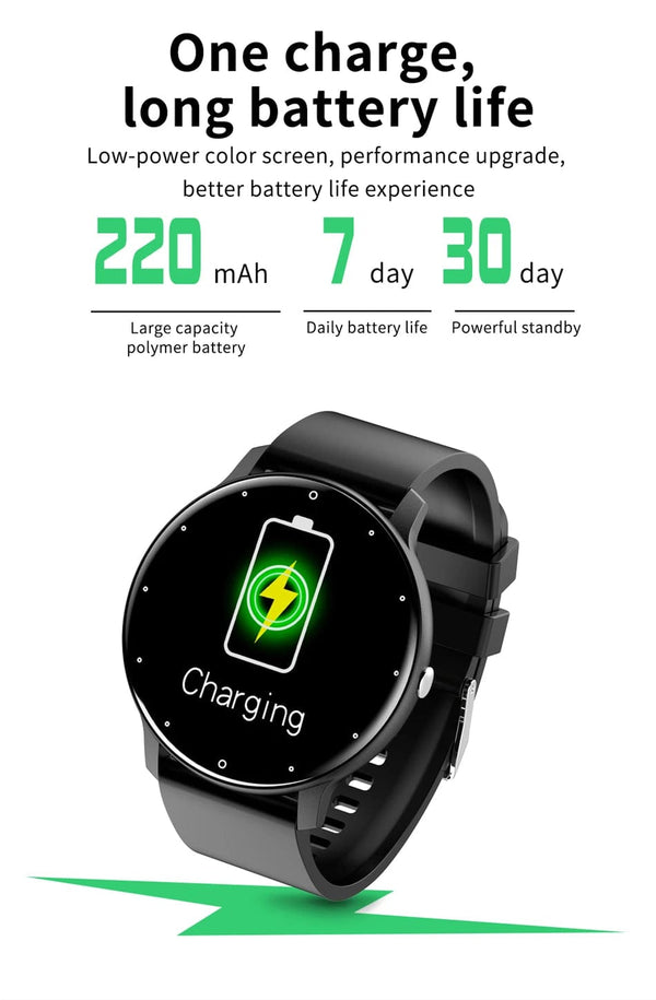 Planet Gates black / with original box Men Smart Watch Full Touch Screen Digital Fitness Tracker IP68 Waterproof Sports Smartwatch for Women Xiaomi Huawei Phones 2023