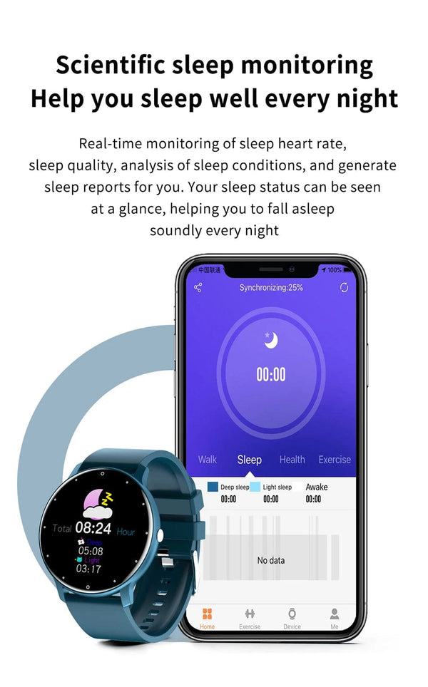Planet Gates black / with original box Men Smart Watch Full Touch Screen Digital Fitness Tracker IP68 Waterproof Sports Smartwatch for Women Xiaomi Huawei Phones 2023