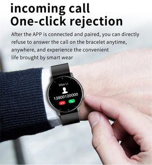 Planet Gates black / with original box Men Smart Watch Full Touch Screen Digital Fitness Tracker IP68 Waterproof Sports Smartwatch for Women Xiaomi Huawei Phones 2023