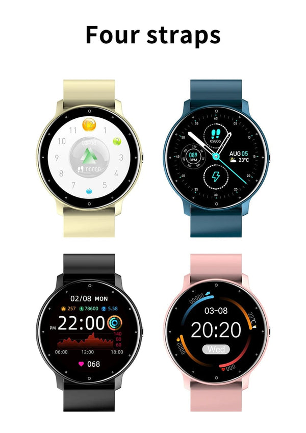 Planet Gates black / with original box Men Smart Watch Full Touch Screen Digital Fitness Tracker IP68 Waterproof Sports Smartwatch for Women Xiaomi Huawei Phones 2023
