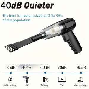 Planet Gates Black Xiaomi 95000PA Wireless Car Vacuum Cleaner Handheld Portable type-C Rechargeable Household Dust Blower Small Pet Hair Suction