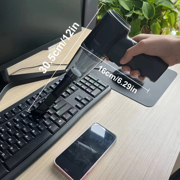 Planet Gates Black Xiaomi 95000PA Wireless Car Vacuum Cleaner Handheld Portable type-C Rechargeable Household Dust Blower Small Pet Hair Suction